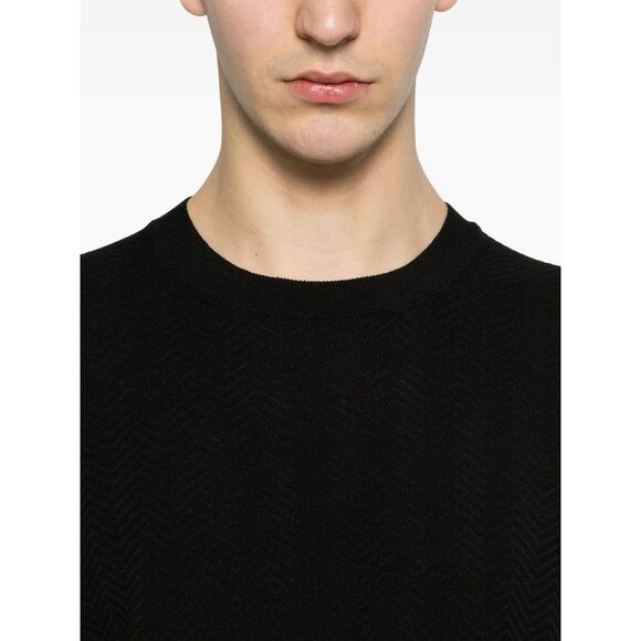 Giorgio Armani Black T-Shirts & Vests - T-Shirts Men